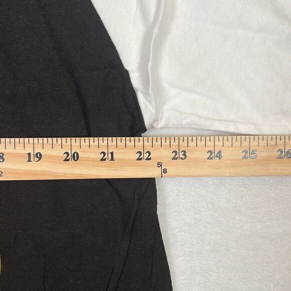 Nirvana Smiley face concert release Raglan long‎ hem cotton T-shirt NWOT Men L - Picture 2 of 7